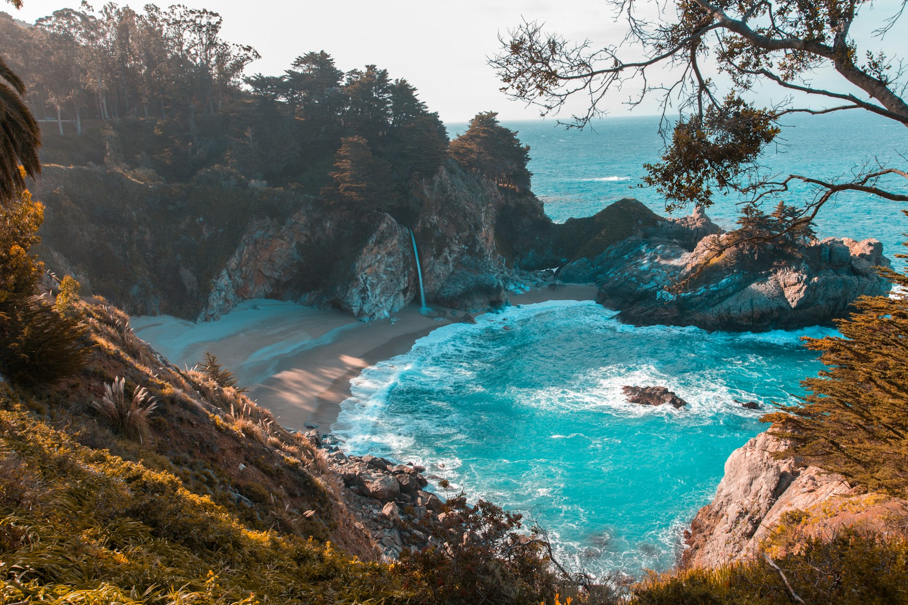 Vista de la costa del Caribe mexicano